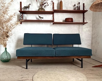 Vintage Scandinavian teak wall-mounted bookcase by Sven Ellekaer
