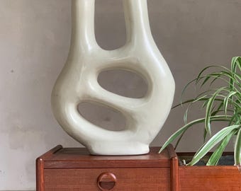 Vintage ceramic abstract biomorphic vase