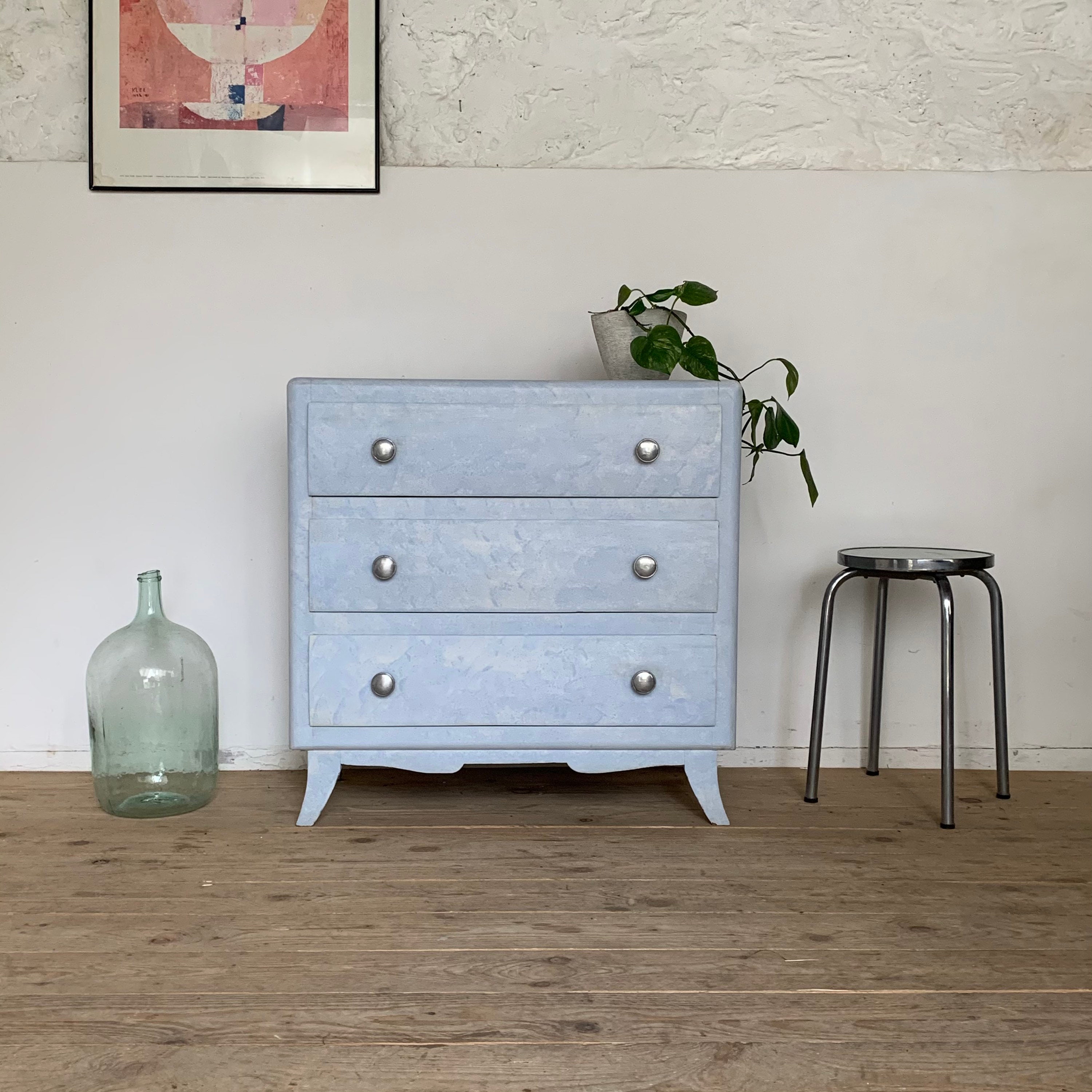 Commode Vintage Bleu