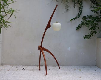 Vintage Rispal praying mantis floor lamp