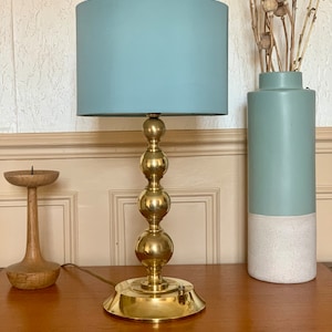 Vintage brass ball lamp