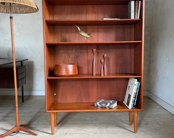 Vintage Scandinavian teak bookcase by Borge Mogensen
