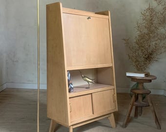 Vintage pyramidal bookcase secretary desk