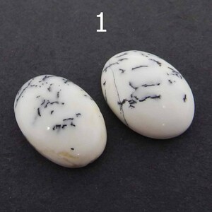 October birthstone natural dendritic opal 14 x 10 mm oval cabochon AA quality semi precious stone calibrated smooth loose gemstone