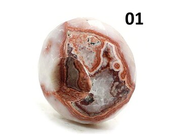 Natural crazy lace agate rondelle faceted 14 x 8 x 5 mm gemstone semi precious stone european charm loose stone beads for making bracelet