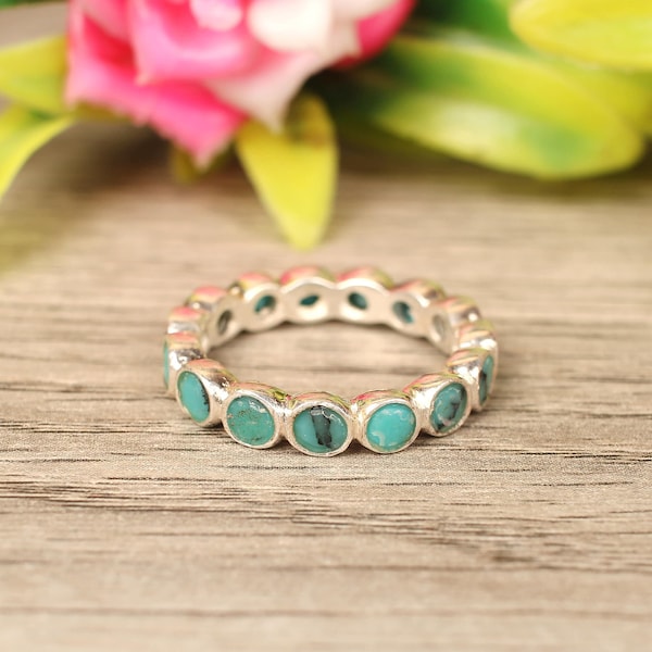 Turquoise Stack Ring Etsy