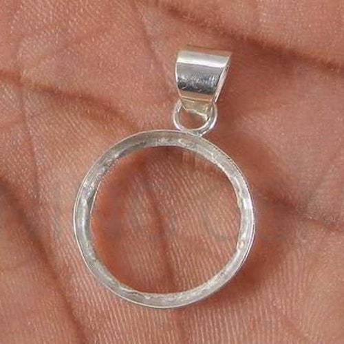 925 Sterling Silver Pendant Collet 3 Mm to 40 Mm Round Rosecut Etsy
