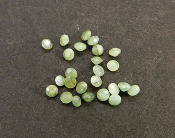 25 Pcs Natural birthstone emerald fuchsia chalcedony rainbow moonstone fluorite golden rutile labradorite 3 mm round cut calibrated gemstone