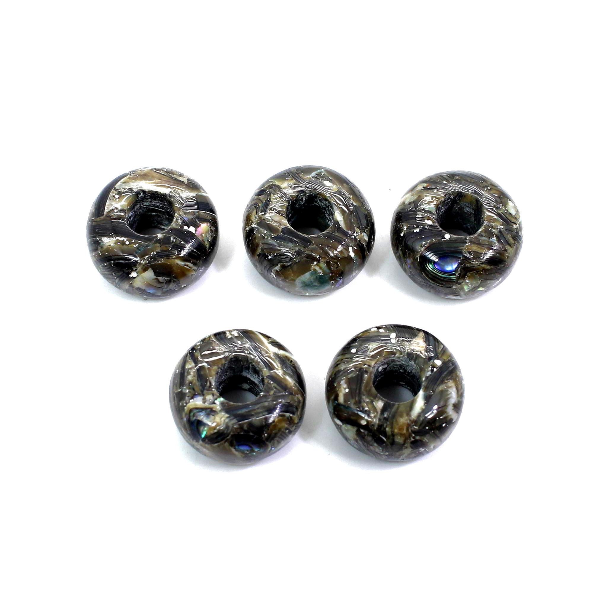 5mm Hole Round Glass Beads 10 Pack Large Hole Bead for Macrame 16mm  Diameter 10 Colour Options 