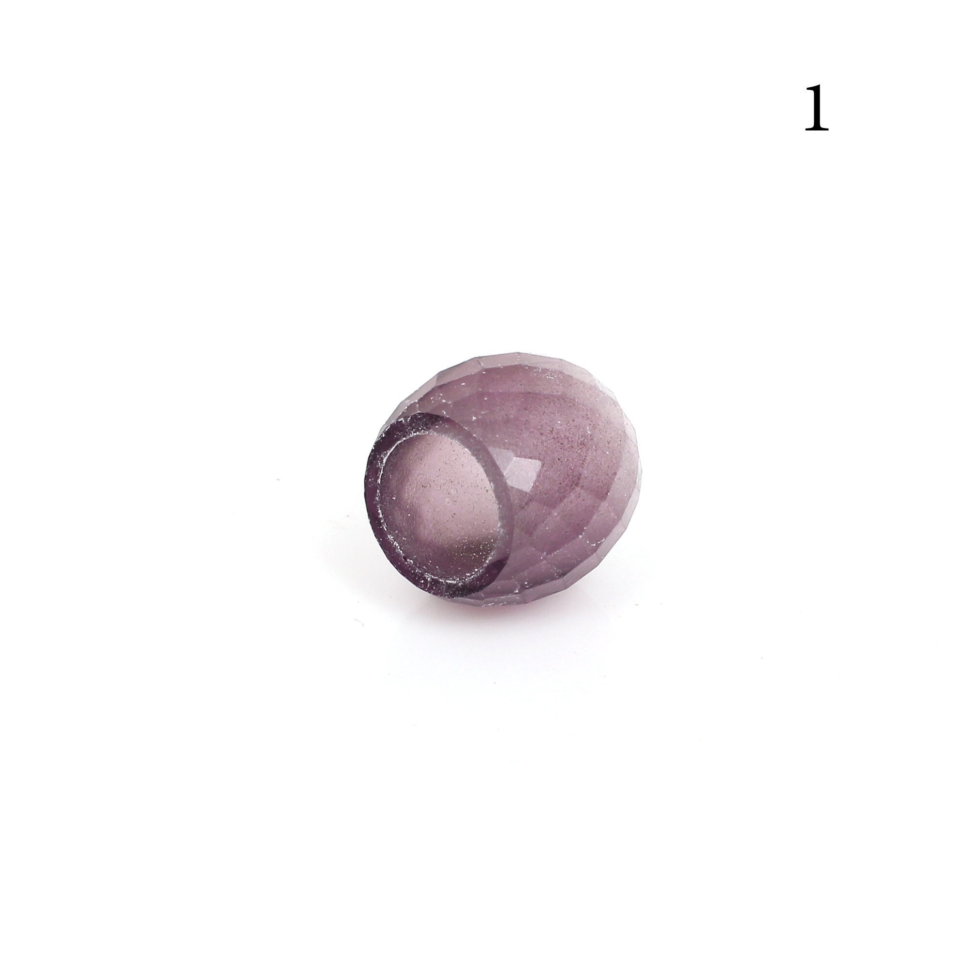 Purple Amethyst Rondelle 13X11 Mm Approx Faceted Loose Stone 5.5 mm European Charms Beads For Making Bracelet