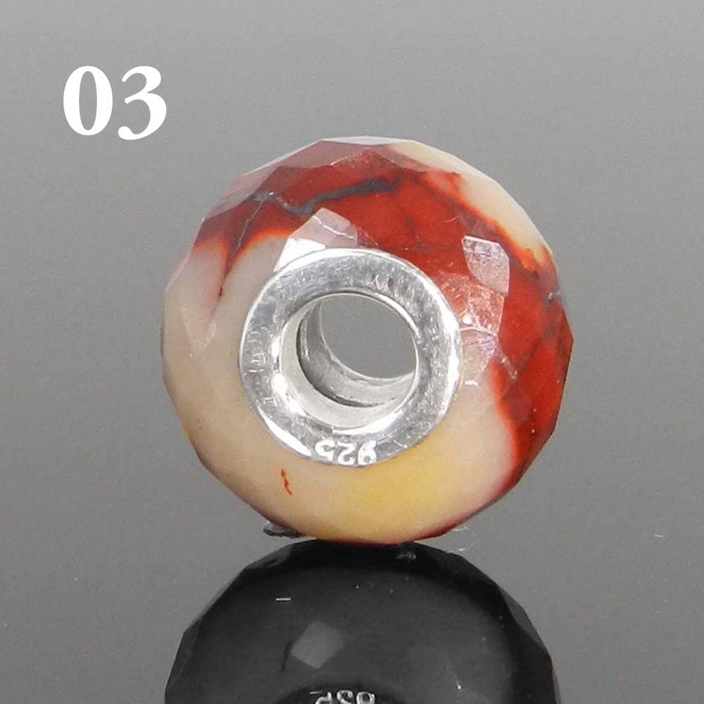 【高品質】ムーカイトジャスパー ノーム 天然ムーカイトジャスパーラウンドファセット14 x 9 x 4.5 mm