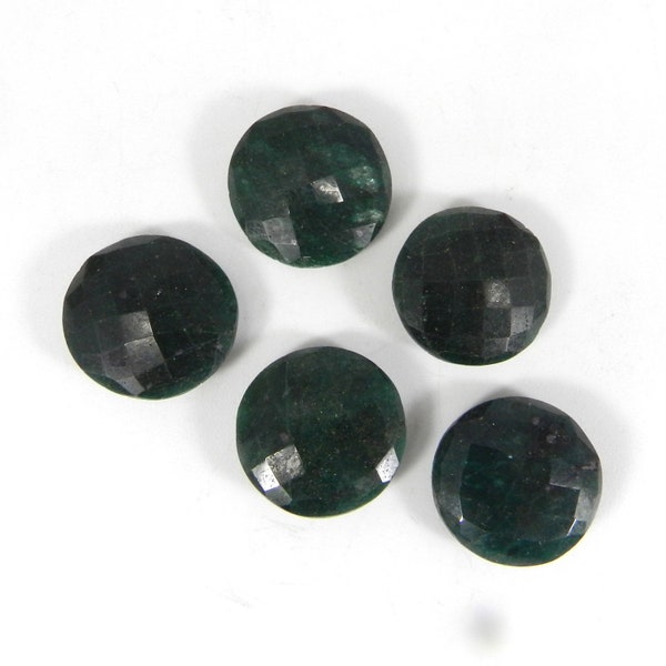 Emerald corundum onyx hydrothermal quartz synthetic gemstone 20 mm round briolette cut semi precious stone calibrated facet loose gemstone