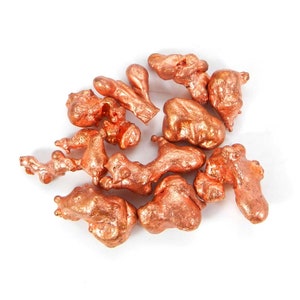Inhemska kopparnuggets ojämna friformade metalliska element från Keweenaw Michigan USA grossistleverantör lös ädelsten för smycken