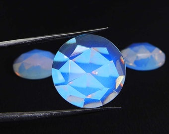 HALLOWS&#39; HOLIDAY OFFER - Opalite hydrothermal quartz 6 mm to 18 mm round rose cut faceted semi precious stone good quality loose gemstone