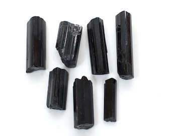 Octubre piedra de nacimiento natural negro turmalina forma de roca cristalina curativa cruda buena calidad lote al por mayor de piedras preciosas para hacer joyas
