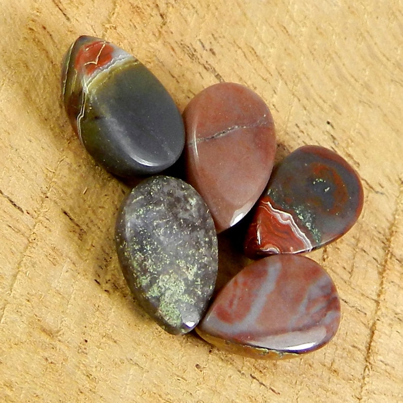Natural porcelain jasper 12 x 8 mm pear cabochon semi precious stone good quality calibrated smooth loose gemstone