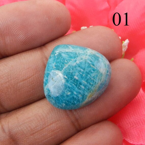Natural Amazonite Cabochon: AA Quality Semi Precious Gemstone