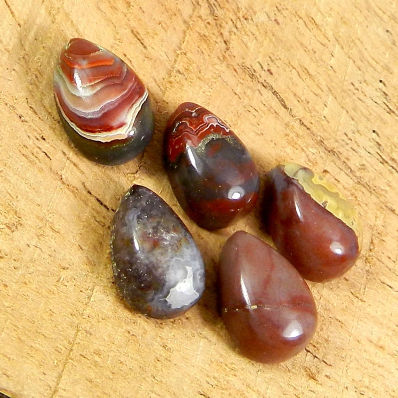 Natural porcelain jasper 12 x 8 mm pear cabochon semi precious stone good quality calibrated smooth loose gemstone