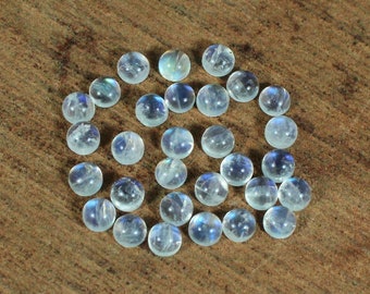 Natural fiery rainbow moonstone 4 mm 10 mm round cabochon calibrated smooth AA quality semi precious stone wholesale lot loose gemstone
