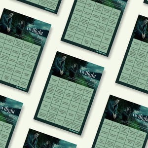 Juego de bingo de la película Crepúsculo
