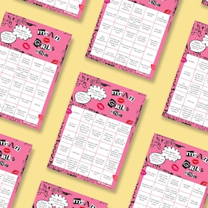 Gioco di Bingo del film Mean Girls