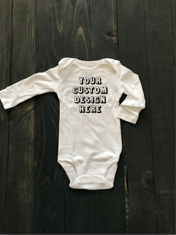 custom long sleeve onesies