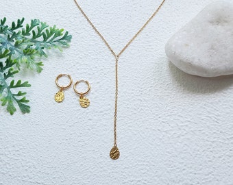 Dainty back necklace gold for backless dress