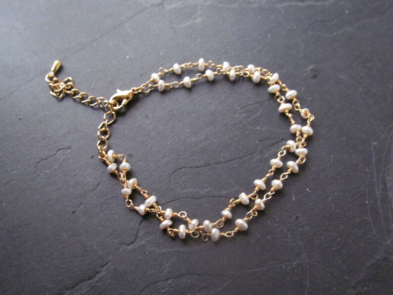 Pearl bracelet dainty pearl bracelet dainty bracelet Etsy