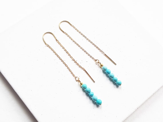 Pull through threader earrings sale