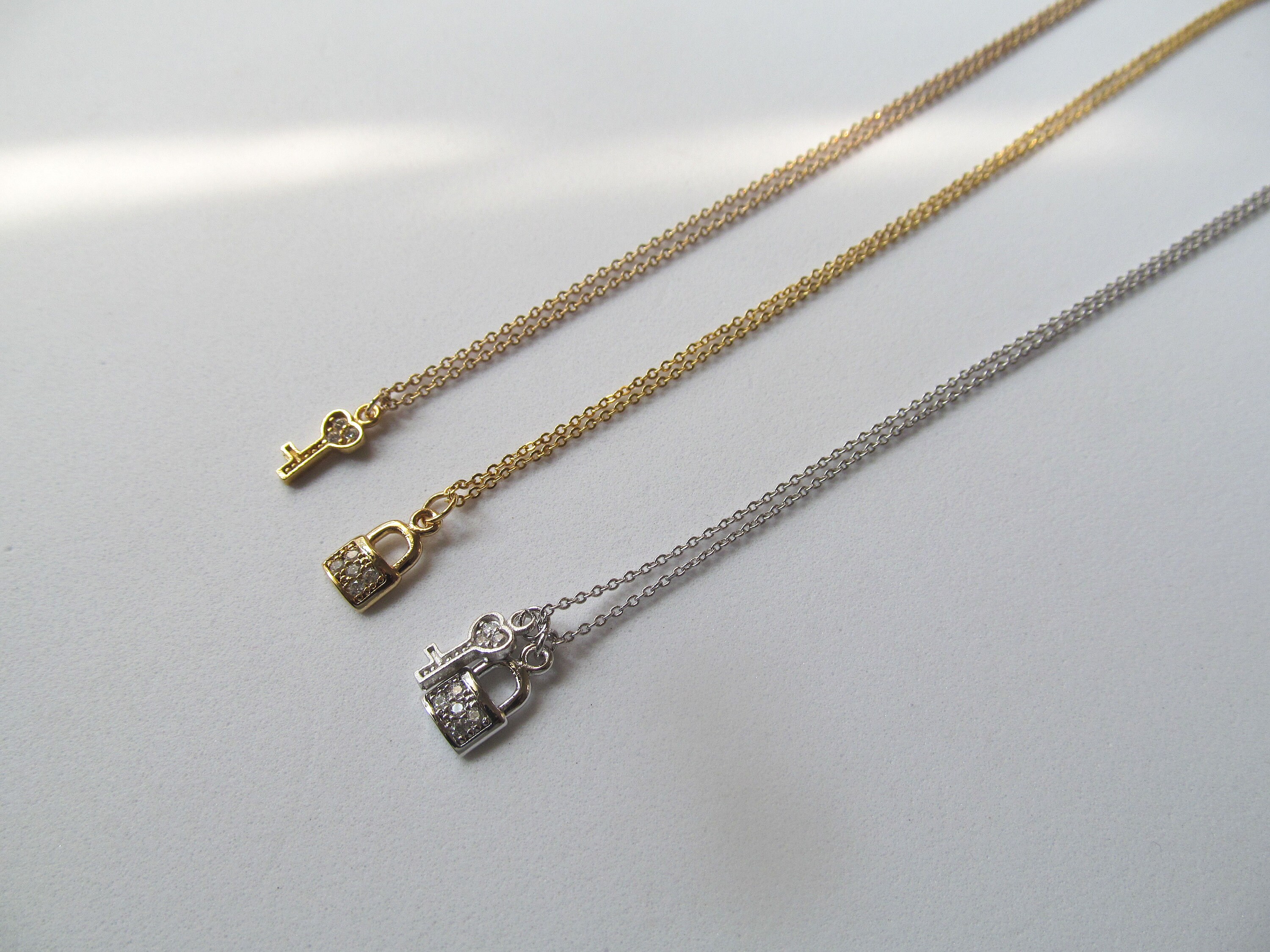 Lock and key necklace key to my heart necklace heart lock Etsy