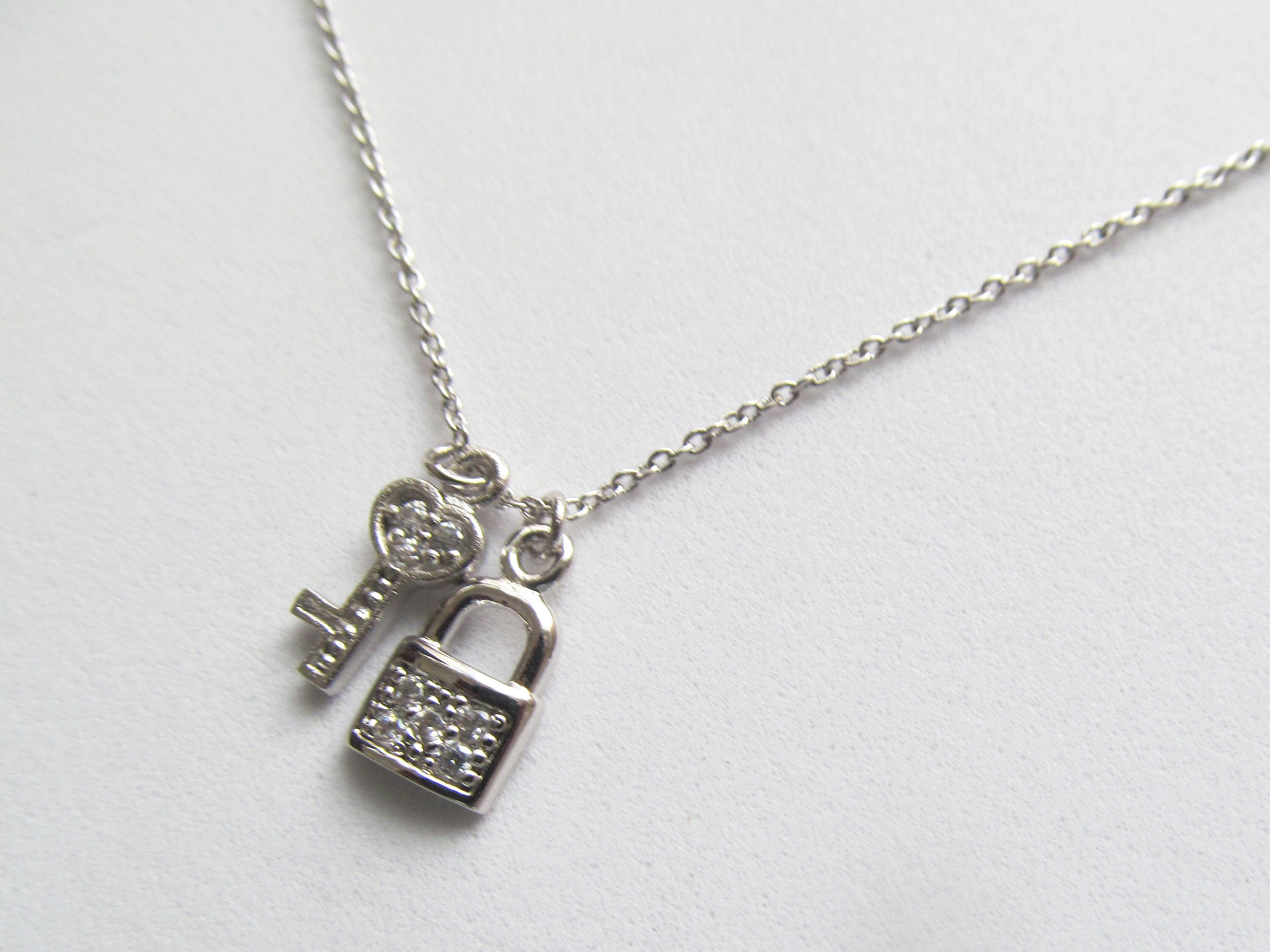 Lock and key necklace key to my heart necklace heart lock Etsy