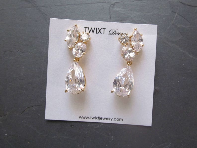 Crystal Cluster Earrings