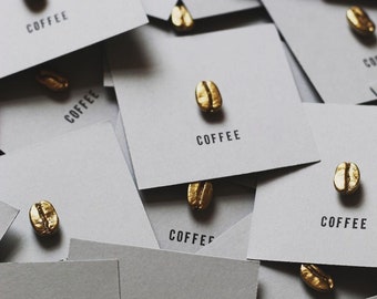Coffee Bean Pin Badges - Wholesale - Fully Customisable - Have us brew up a batch of beans for your business!