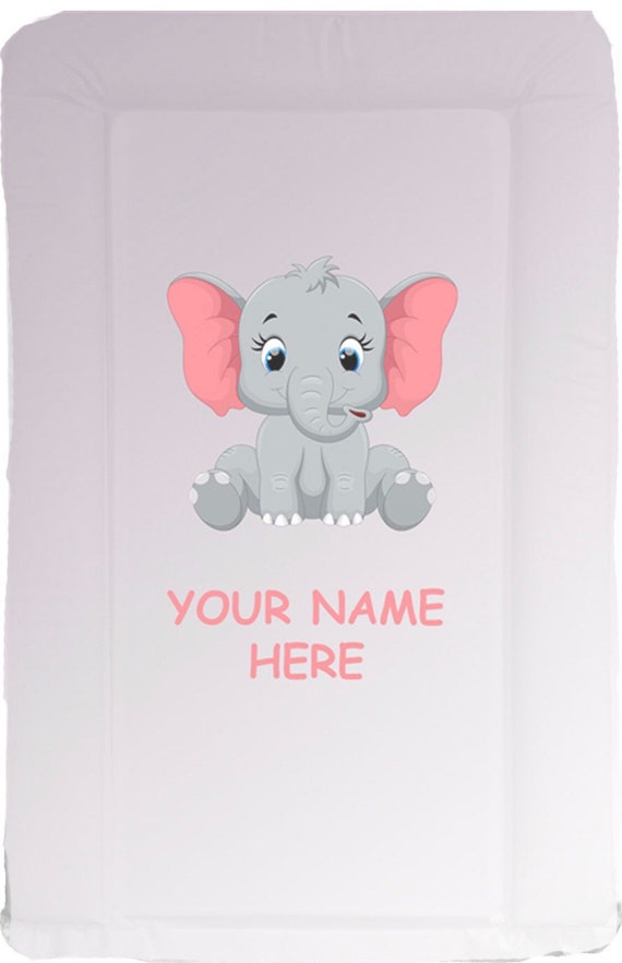 Personalised Baby Elephant Changing Mat Nursery Modern Etsy