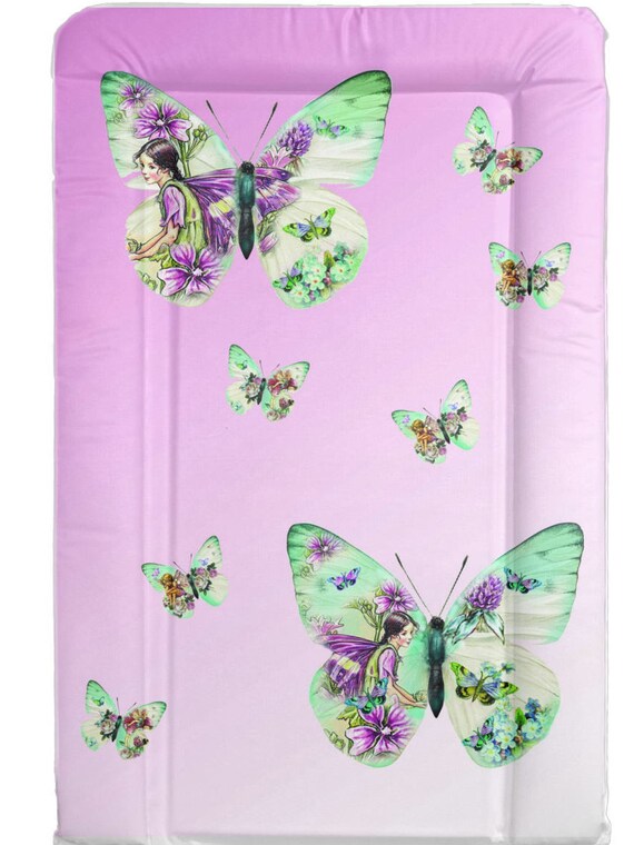 Butterfly And Fairys Changing Mat Nursery Mat Pink Baby Girls Etsy