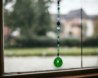 Green Beaded Suncatcher