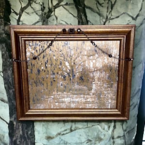Antiqued Graveyard Framed Photograph