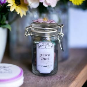 Fairy Dust Potion Bottle with Light Purple Flower