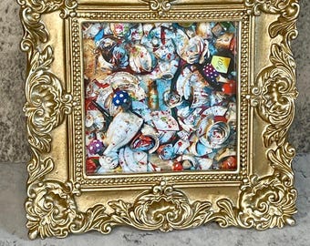 Alice in Wonderland Print with Gold Frame