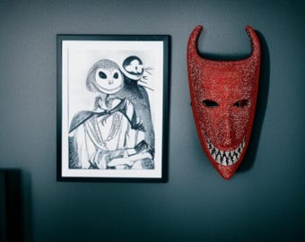 Nightmare Before Christmas Bedazzled Lock Halloween Mask