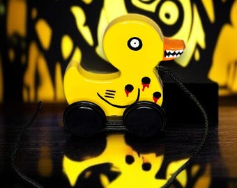 Nightmare Before Christmas Themed Duck Pull Toy
