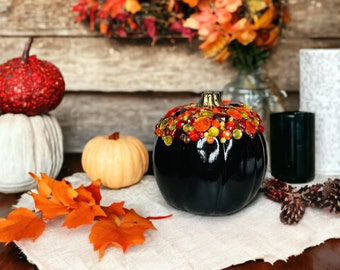 Fall Crystal Black Pumpkin