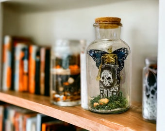 Skele-Fairy in Glass Specimen Jar