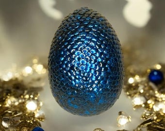 Black and Blue Foil Dragon Egg Collectible