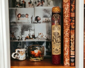 Alice in Wonderland Roses Test Tube Potion Bottle