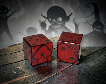 Nightmare Before Christmas Themed - Oogie Boogie Small Wood Dice Set