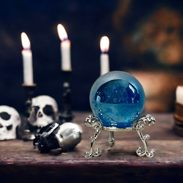 Blue Crystal Ball Decoration