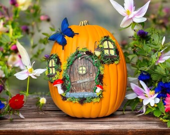 Fairy House Pumpkin Centerpiece