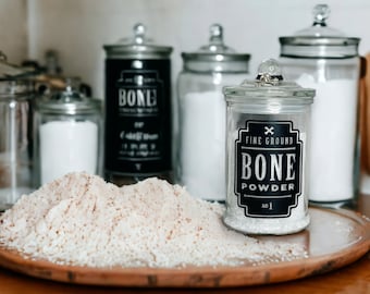 Bone Powder Apothecary Jar