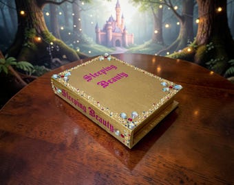 Sleeping Beauty Themed Wooden Book